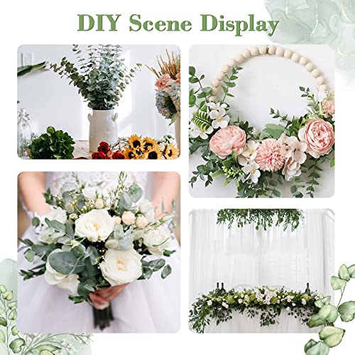Yastouay 12Pcs 17" Dried Eucalyptus Bundles For Shower, 100% Natural Fresh Shower Eucalyptus Hanging, Real Eucalyptus Stems Leaves For Bathroom Spa Home Wedding Flowers Arrangement Vase Decor #TOP6