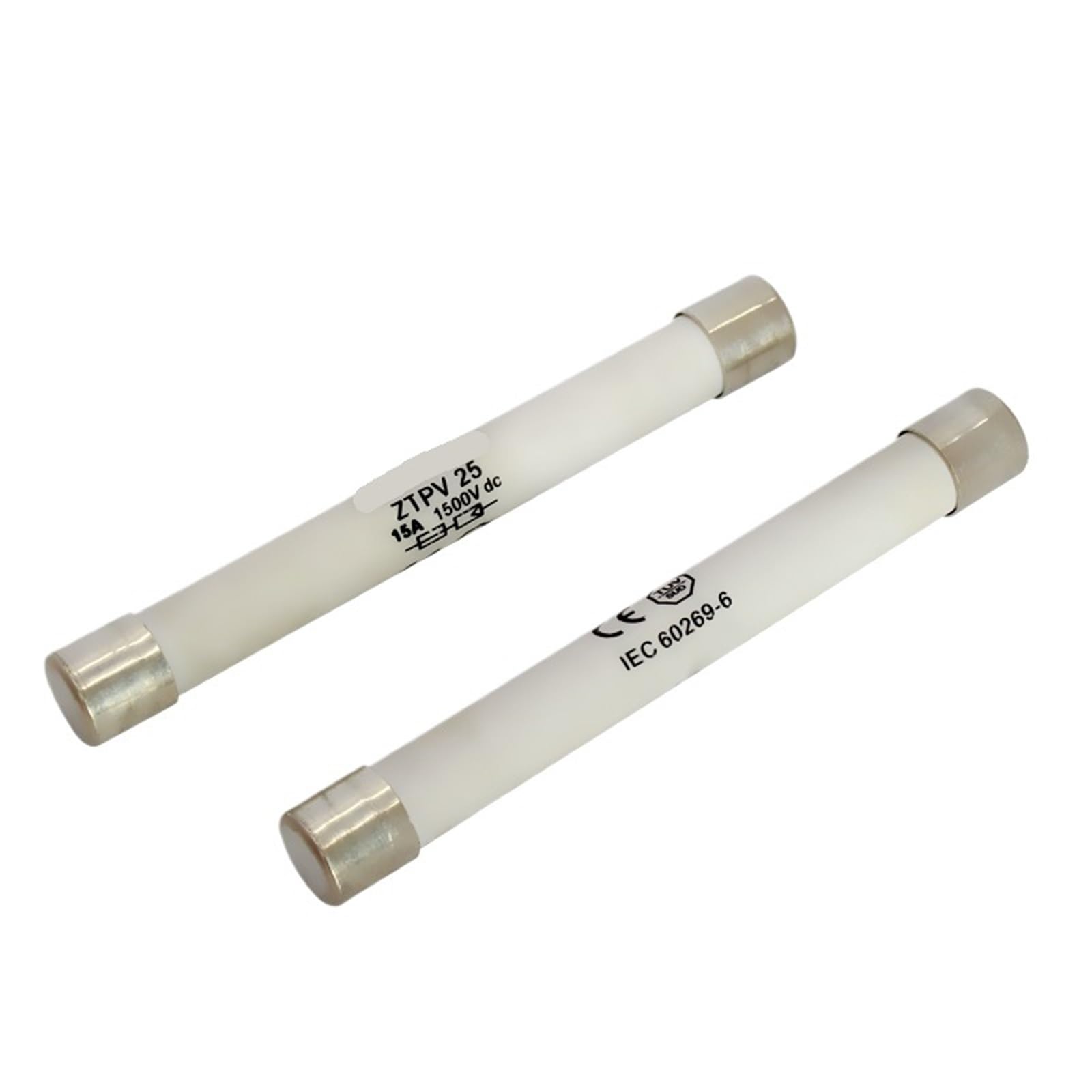 Fusibili fotovoltaici DC 1500V GPV ceramici 10x85mm 4A-30A