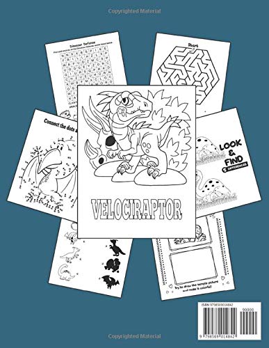 DINOSAUR ACTIVITY BOOK FOR GIRLS AGES 4-8: A Fun Kid Workbook Game For Learning, Coloring Pages, Sudoku Puzzles, Word Search, Look and find the ... Copy & Color, Connect the dots, Mazes & More! image 3