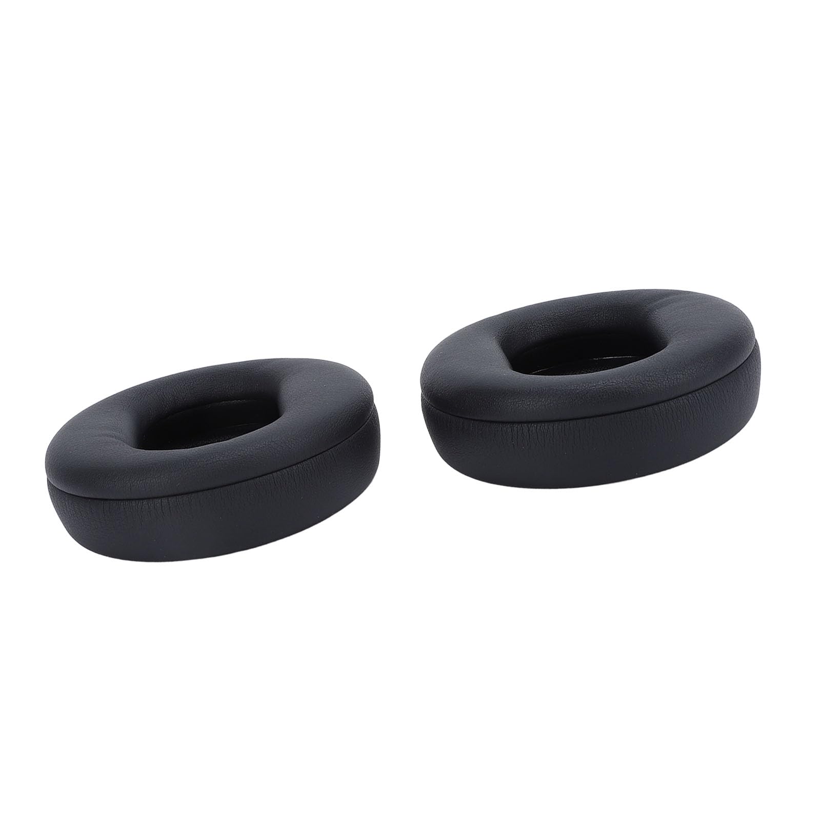Almohadillas de Auriculares de Repuesto para los Headphones 1 y 2, Almohadillas de Cuero proteico Suave con Espuma viscoelástica de Alta Densidad, Aislamiento acústico (Negra)