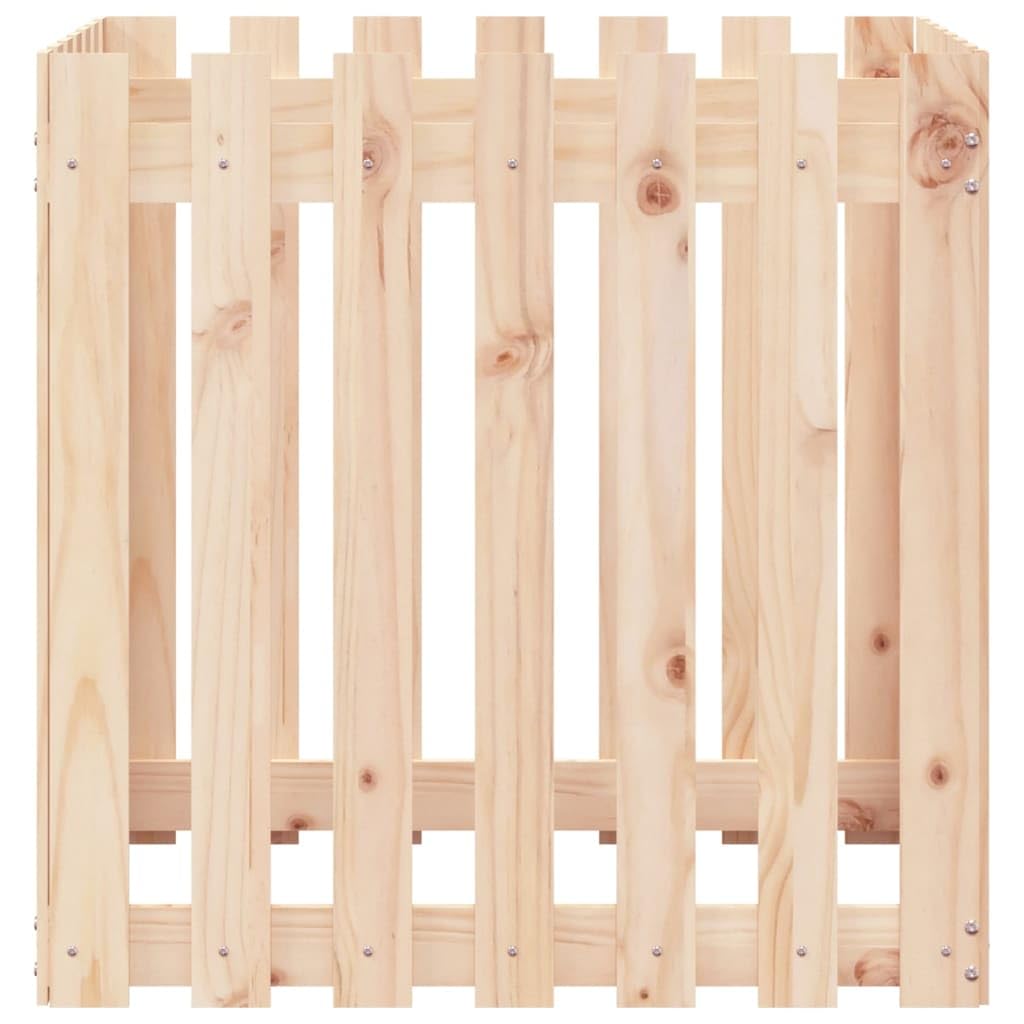 Vaso per piante in legno di pino massiccio, extra grande, con effetto rustico, per fiori, piante ed erbe aromatiche, in legno naturale, versatile come vaso