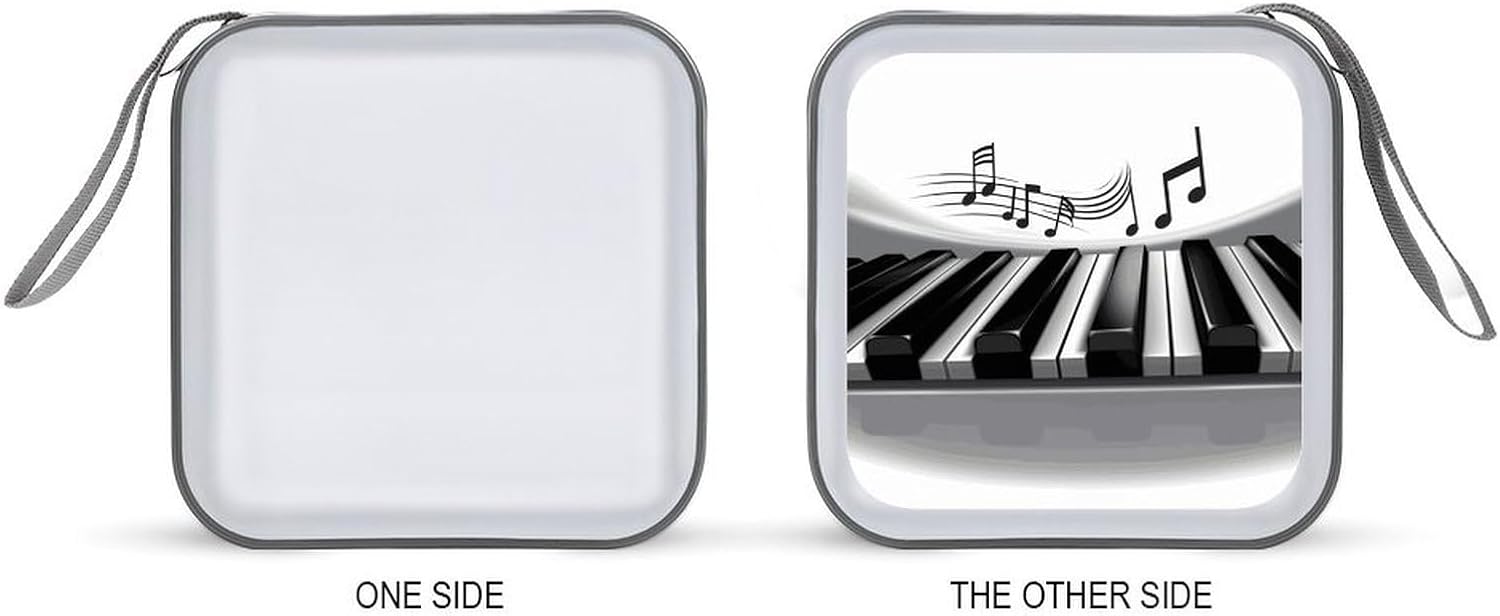 Piano Music Symbol CD Case CD Storage Box DVD Sleeves