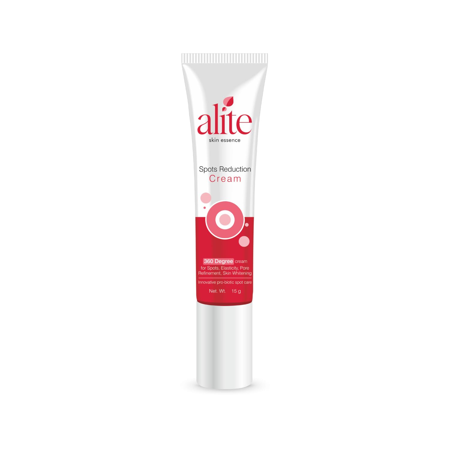 Alite Spots Reduction Cream, 15gm | Eliminates Dark Spots & Pigmentation | Brightens & Evens Tone | 360° Care for Spotless Skin | Repairs Damaged Cells & Minimizes Pores | Probiotic Formula for Spotless Skin