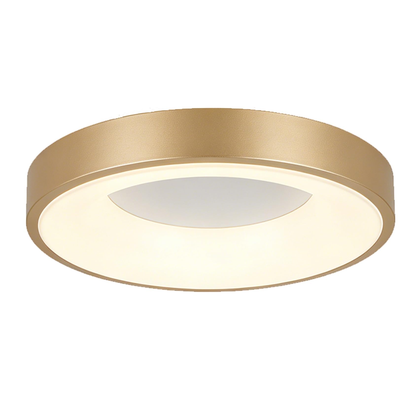 Okrągła Mała Lampa Sufitowa LED, Płaskie Lampy CCT 30 W, Nowoczesna Minimalistyczna Podtynkowa Do Przedpokoju, Łazienki, Korytarza, Kuchni, Sypialni, Pokoju, Biura(Gold,11.8in/30cm)