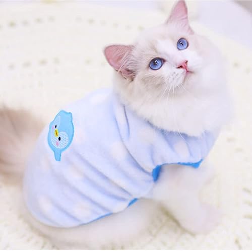 Miniatura 3 de ANIAC Ropa de conejo para conejos, chaleco cálido de gatito, camisa de forro polar XXXS para perro, camiseta acogedora para conejito, conejillo de