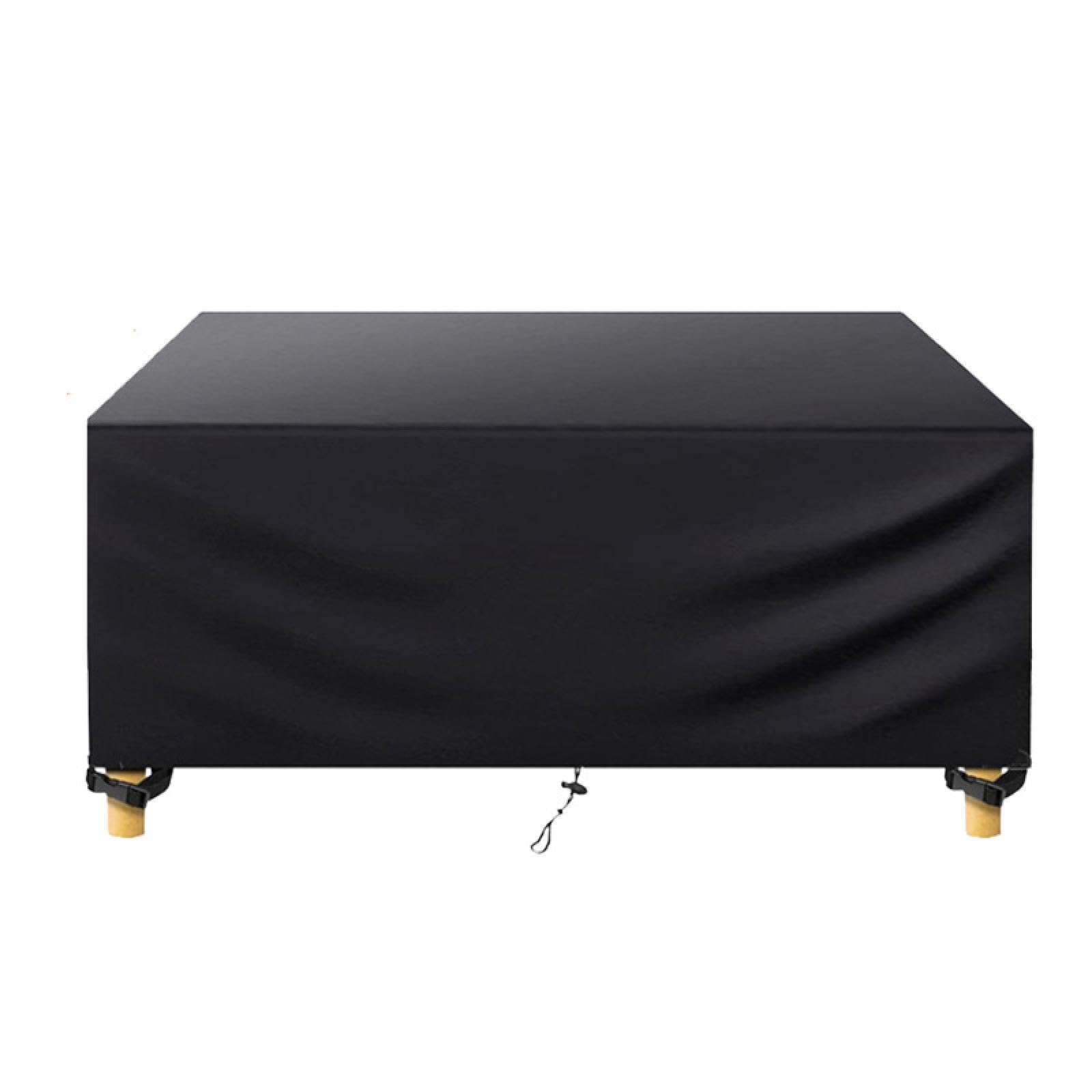 Garden Sofa Covers Waterproof 370 Length x 355 Width x 115 Heigh Waterproof Covers for Outdoor Chairs,Rattan Furniture Cover Square,Outdoor Garden Furniture Cover Heavy Duty Oxford Fabric - Black