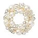 Bluelans® Luxury Sparkling Faux Pearl Rhinestone Scarf Ring Silk Scarf Clip Fashion Jewelry Gift