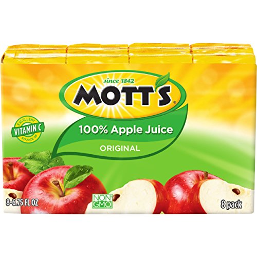 Mott's 100% Original Apple Juice, 6.75 Fluid Ounce Juice Box, 8 Count