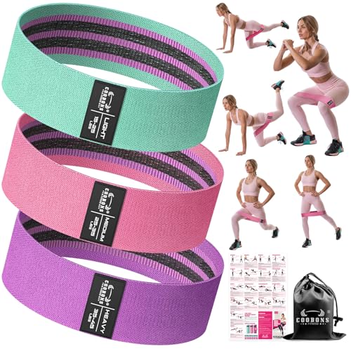 Fabric Resistance Bands for Working Out - Exercise Bands for