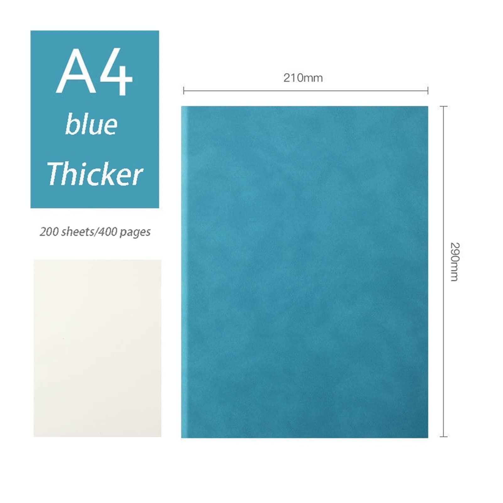 A4 Business Bloc de notas Lindo Estudiante Suministros de Estudiantes Diario Adolescentes Notebook Office Girl Papelería Diario Sketchbook Estudiantes Suministros Grueso