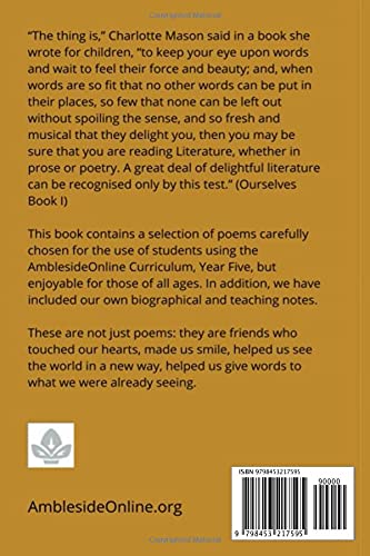 AmblesideOnline Poetry Anthology Volume Five: Rudyard Kipling, Henry Wadsworth Longfellow, John Greenleaf Whittier, Paul Laurence Dunbar - Image 2