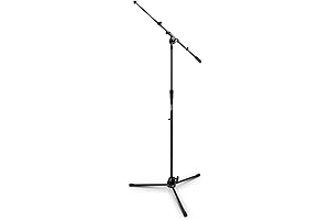 On-Stage MS9701TB Plus HD Tele Boom Mic Stand for Broadcast Studios