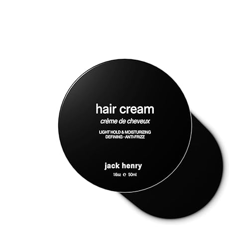 Jack Henry Crema de peinado para hombres y mujeres - Crema de aseo ligera para todo tipo de cabello - Crema antiencrespamiento para una nutrición y