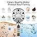 Rain Shower Head with filtered Handheld High Pressure rainfall Shower Heads with Handheld Spray Combo Adjustable one-piece stand daul shower head Built-in Magnetic Docking and Power Jets
