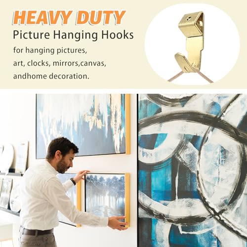 Image of 170-Piece Basic Picture Hanging Kit - Heavy Duty Wall Hooks & Frame Hangers Set with Nails and Screws for Home Decor