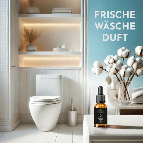 Sinneskraft Toilet Drops: Duft Frische Wäsche - Before-You-Go WC Duft, Toilettenduft, Alternative zu Duftspray, WC Duftspender, 100 ml, bis zu 200 Anwendungen
