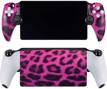 Skinit Decal Gaming Skin Compatible with PlayStation Portal Remote Player - Pink Leopard Spots Design