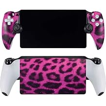 Skinit Decal Gaming Skin Compatible with PlayStation Portal Remote Player - Pink Leopard Spots Design