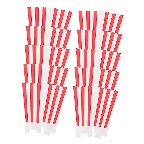 Hemobllo 48Pcs Popcorn Bowl Snack Containers Retro Striped Popcorn Buckets for Parties for Candy and Treats Design