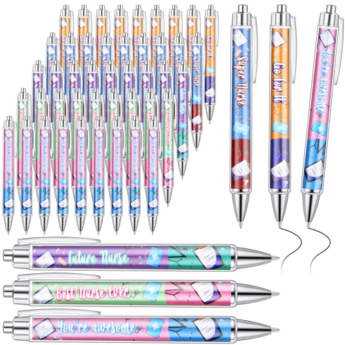 Stylo à bille infirmière anti-stress à message rotatif lot de 50 Jetec