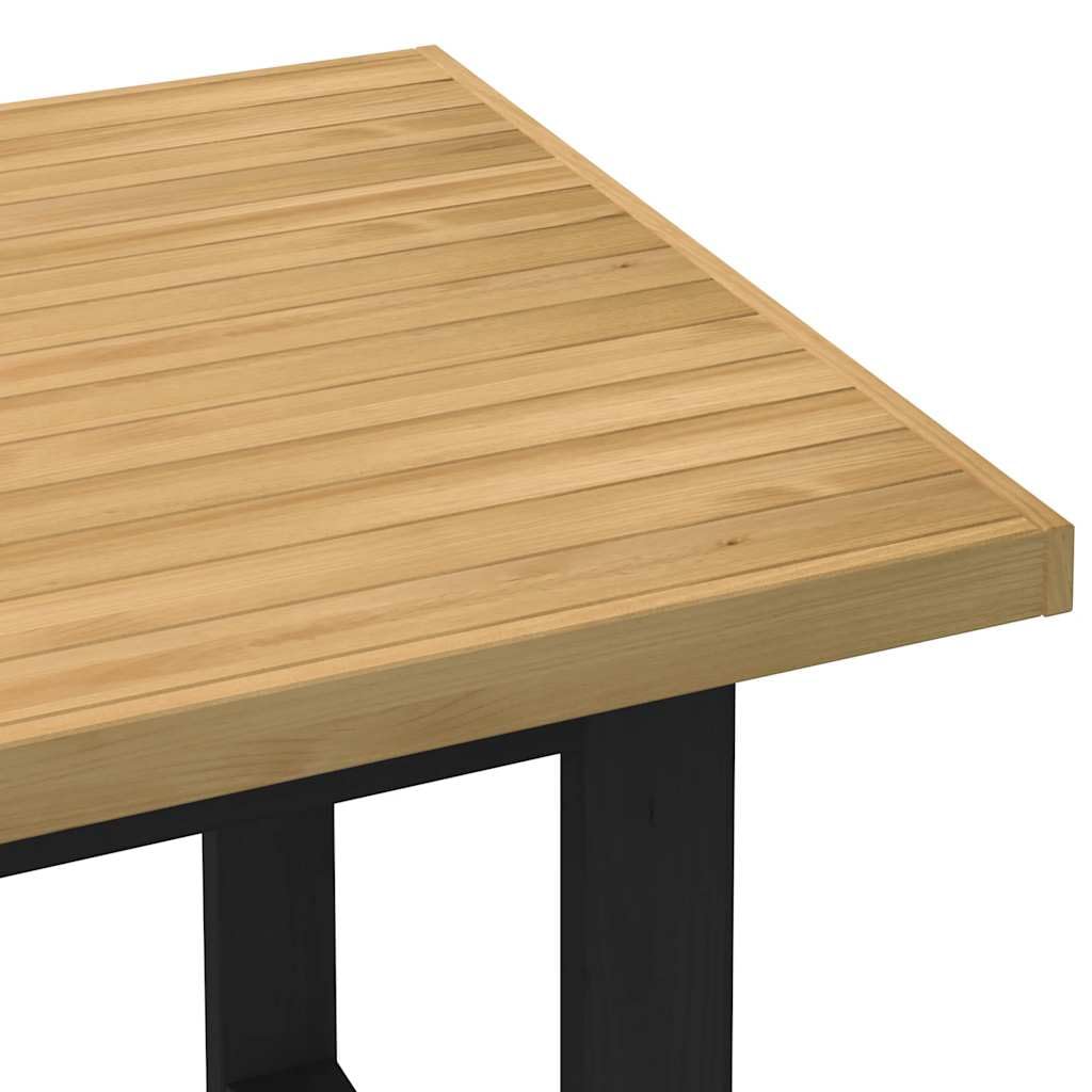 Willood Esstisch NOAIN U-Form-Beine 160x90x75 cm Massivholz Kiefer