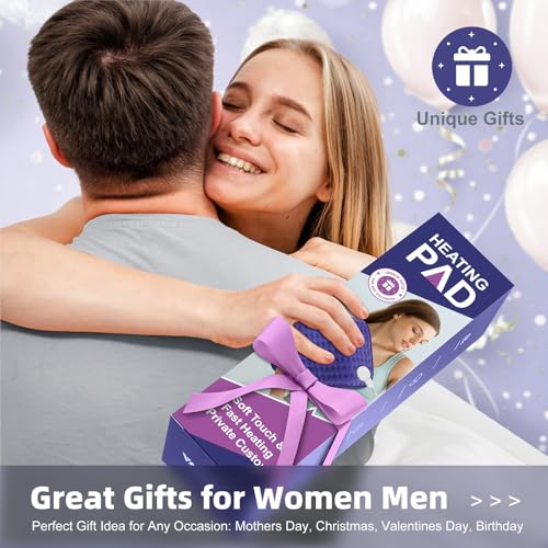 Image of Heating Pad for Pain Relief (12 inchx24 inch) - Back, Neck, Shoulder, Cramps & Joints - Moist /Dry Heat Options, Auto-Off, Machine Washable - Hot Water Bottles Gift for Mother's Day, Christmas, Women, Men, Mom