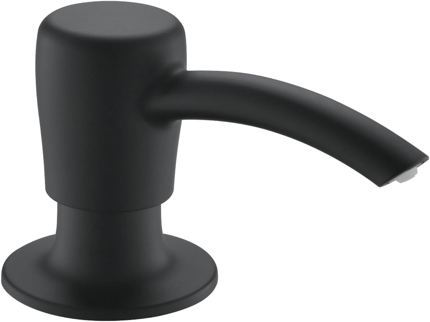 Kablle Built in Sink Soap Dispenser, Kitchen Sink Soap Dispenser, Hand Soap Dispenser Pump,Stainless Steel Liquid Soap Dispenser, Matte Black B27
