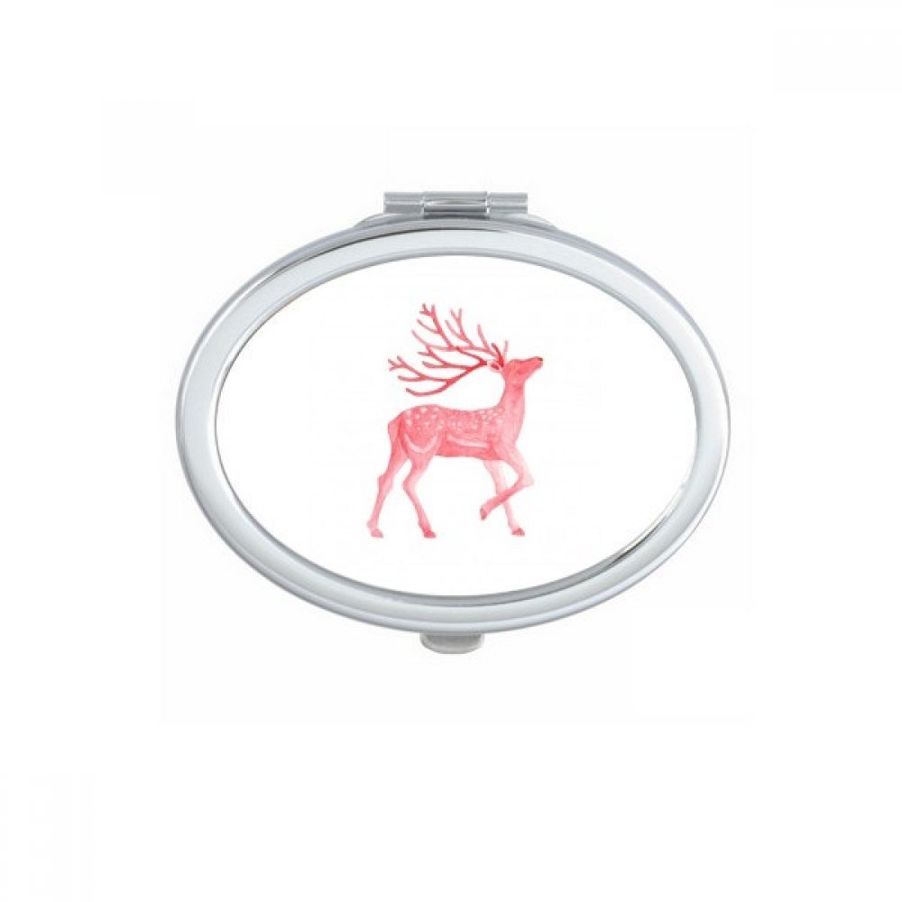 Miroir cerf Sika rouge de poche pour retouches en voyage