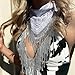Bazeen rhinestone bandana (Black)