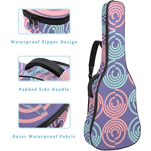 Étui de protection rembourré pour guitare acoustique classique Motif géométrique, Multicolore 01., 42.9×16.9×4.7 in… - Les Beatles, Paul McCartney, John Lennon, RIngo Starr, George Harrison Étui de protection rembourré pour guitare acoustique classique Motif géométrique, Multicolore 01., 42.9x16.9x4.7 in… – Image 5