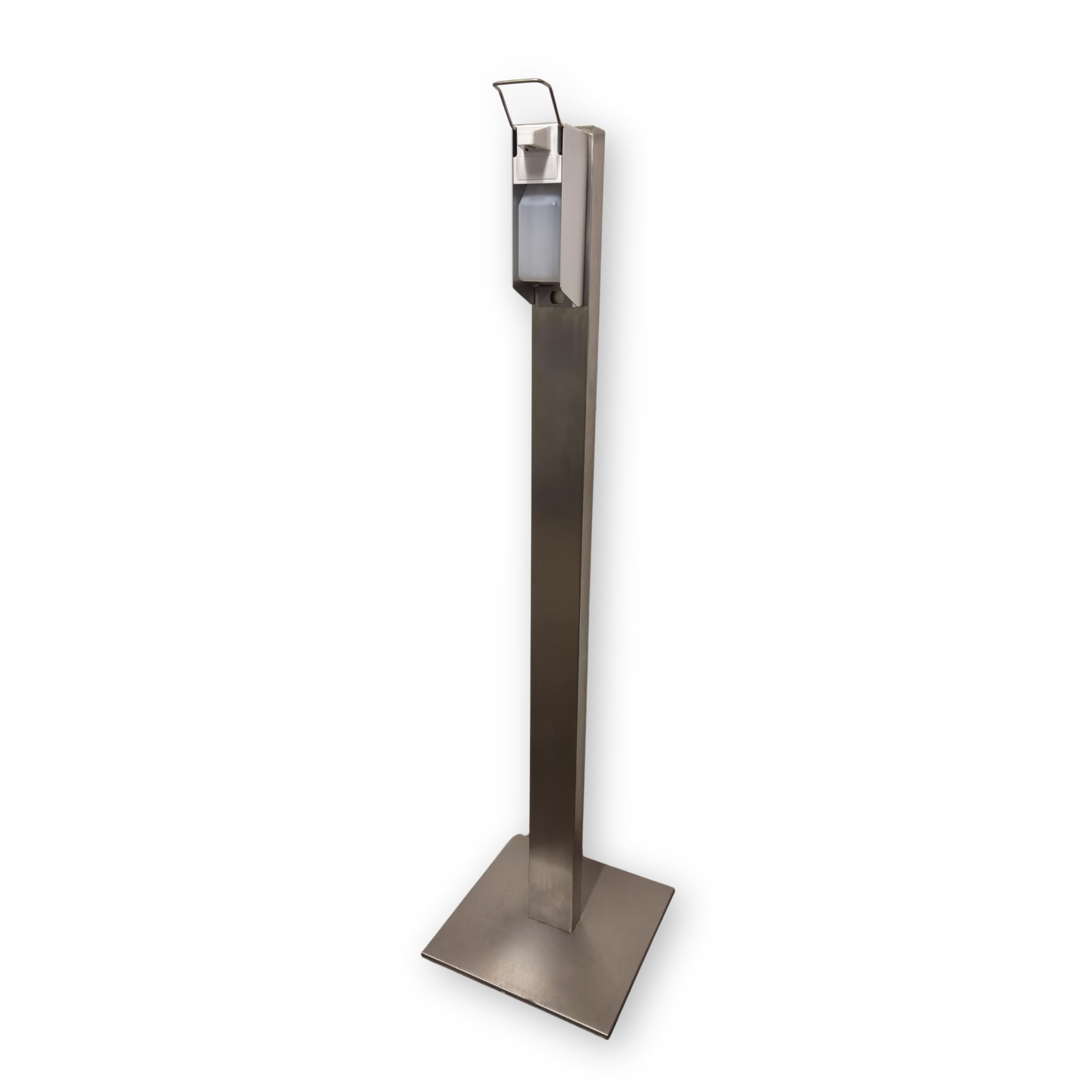 Medi-Inn Hygienetower XL Edelstahl 150 cm – Extra hoch, freistehende Desinfektionssäule inkl. Spender & Leerflasche