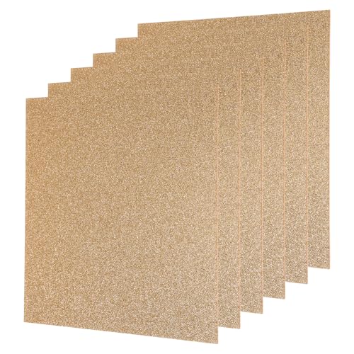 Image of MECCANIXITY 6Pcs Brown Glitter Acrylic Sheets 1 /8 inch Thickness 8 inch x 8 inch Glossy PMMA Fluorescent Plastic Sheets Extruded Translucent Blanks for DIY Art Crafting Laser Cutting & Engraving