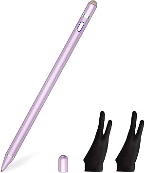Active Stylus Pen with Stylus Glove 2 Pack - Support Palm Rejection for All Touch Screens, SOCLLLife High Precise Digital Pencil for A-pple i-Phone, i-Pad Air/Pro/Mini, Android Phone, Tablet/Sam-Sung