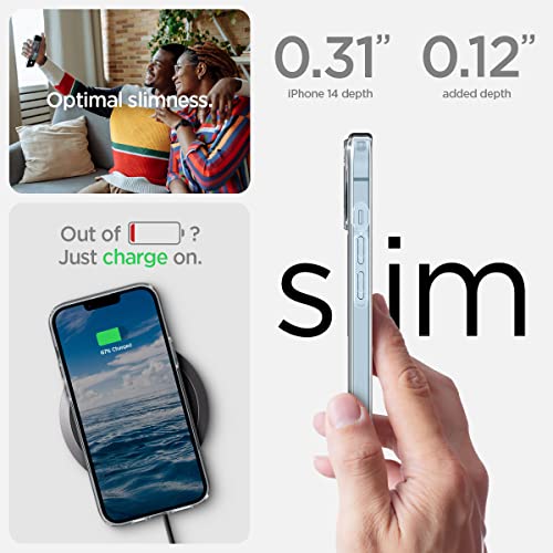 Image of Spigen for iPhone 14 Case, Ultra Hybrid MagFit [Anti-Yellowing] [Compatible with Magsafe] - Clear