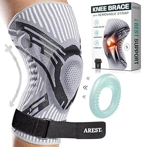 Genouillère de Sport AREST avec Bande de Compression
