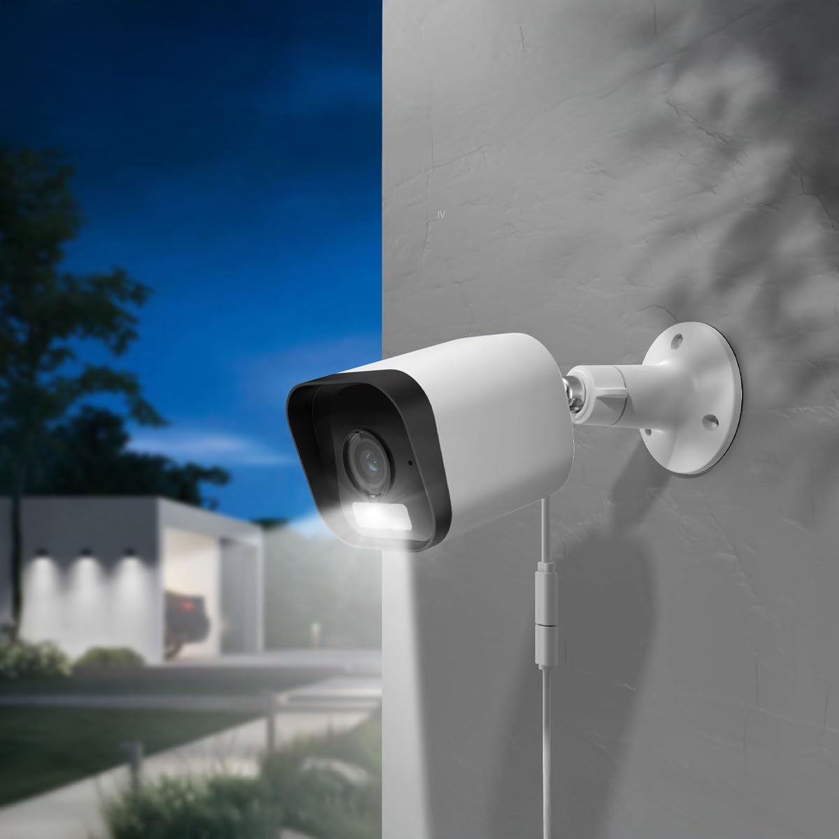 ARENTI O3 4 MP WLAN IP65 cámara de vigilancia con protección contra la Intemperie Bullet, visión Nocturna a Todo Color y Soporte Wi-Fi 6