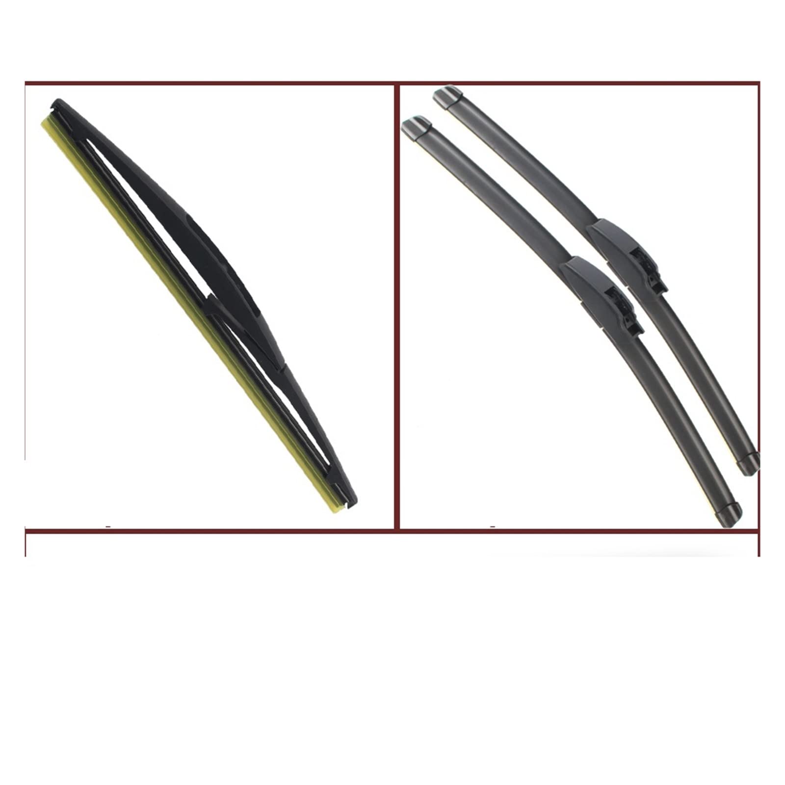 Escobilla Limpiaparabrisas Delantera Coche Para S&UZUKI para Alto 2009 2010 2011 2012 2013 2014 limpiaparabrisas delantero y trasero de coche 21 "+ 14" + 10 ".