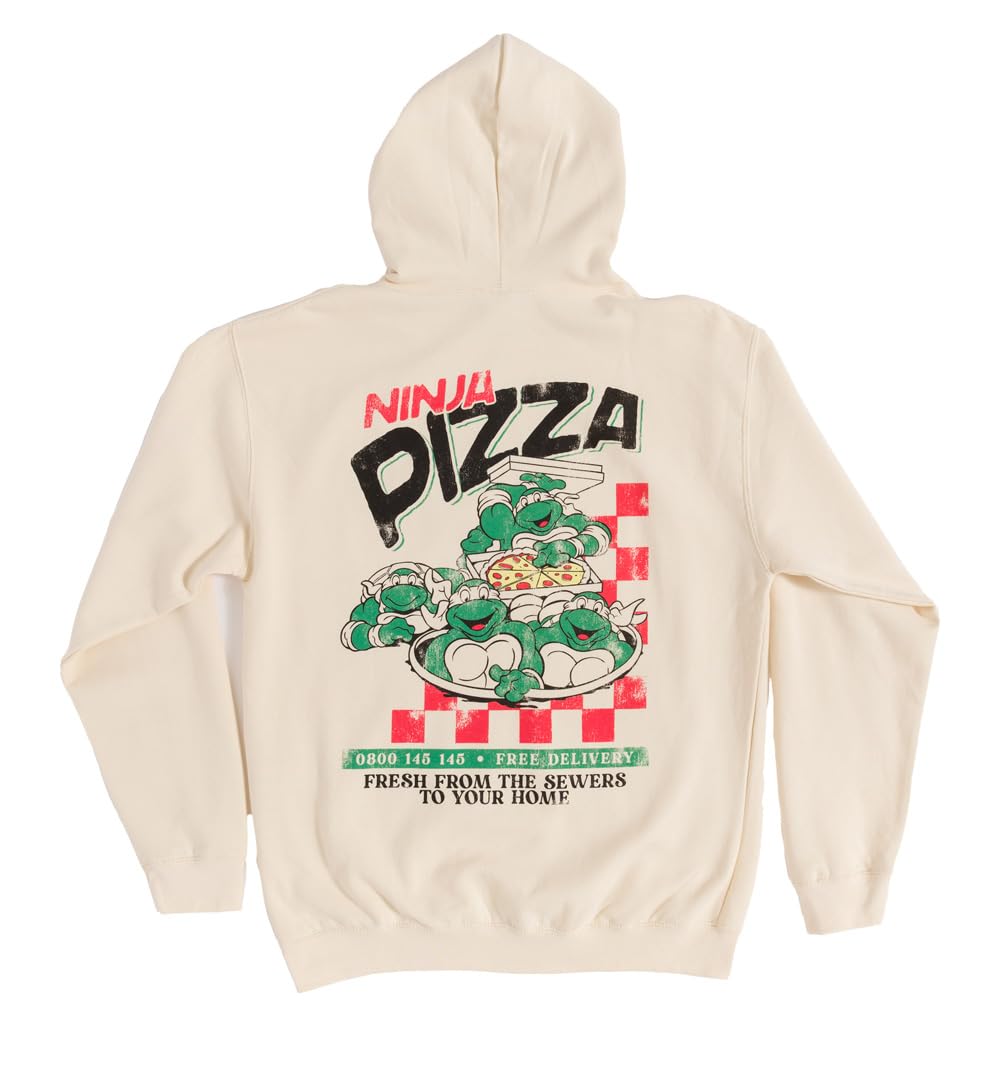 Teenage Mutant Ninja Turtles Pizza Hoodie White