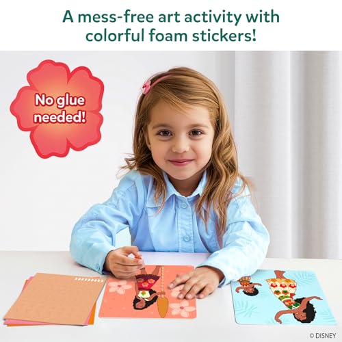 Image of Skillmatics Fun with Foam - Disney Moana, Art & Craft Kit, Gift for Kids | 3D Foam Stickers, Mess-Free Fun for Girls & Boys, Fans of Moana, Maui, Simea DIY Felt Craft Kits for Ages 3, 4, 5, 6, 7