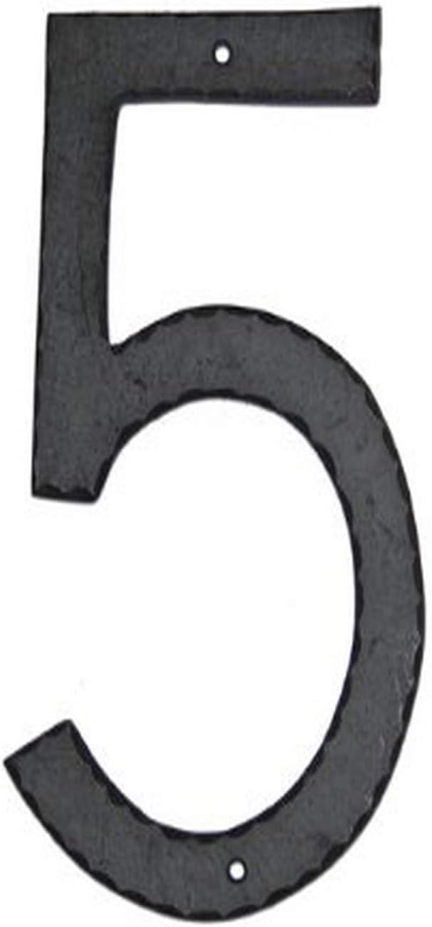 Montague Metal Products Textured Font Individual House Number, 6, 10-Inch