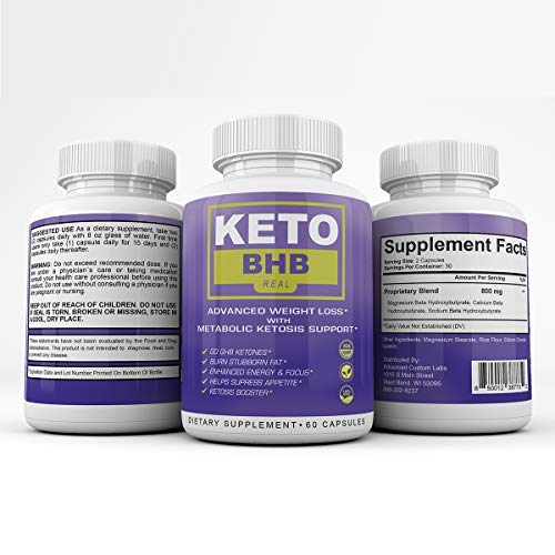 Keto BHB Real - Advanced Weight Loss with Metabolic Ketosis Support - 120