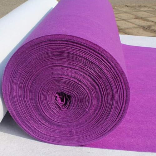 Tapis d'allée de mariage violet jetable et résistant en polyester de 50 mètres - 4