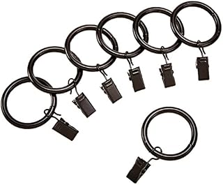 Amazon Basics 2.54-cm Curtain Clip Ring, Set of 7, Bronze