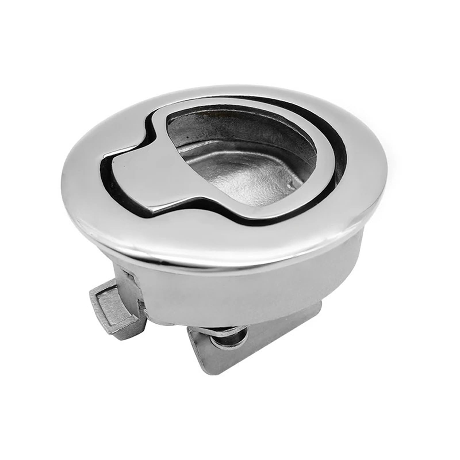 Stainless Steel Turning Lock Flush Pull Locker for RV Yacht Deck