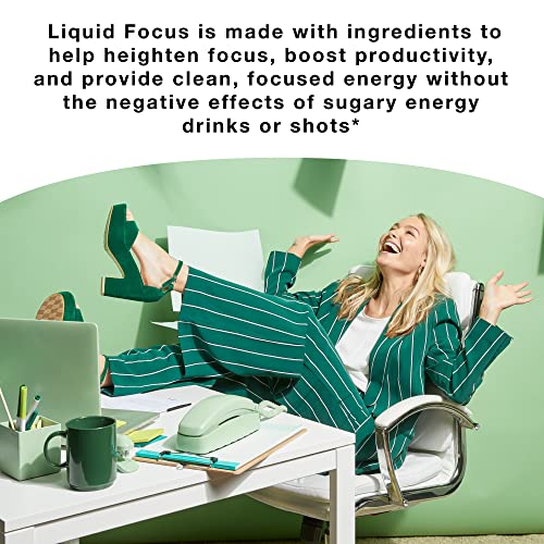 More Labs Liquid Focus, Nootropic Smart Drink With Powerful Antioxidants & Adaptogenic Herbs For Energy And Concentration, 150Mg Caffeine (Pack Of 24) #TOP1