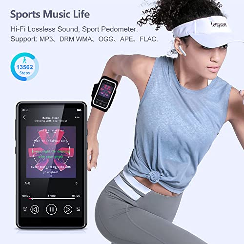 Mp3 Player With Bluetooth 5.0, Tengsen 4.0" Touchscreen 16Gb Hd Video Mp3 Mp4 Music Player With Speaker,Portable Hifi Sound With Fm Radio, Voice Recorder, E-Book, Sport Pedometer,Support 128G Tf Card #TOP5