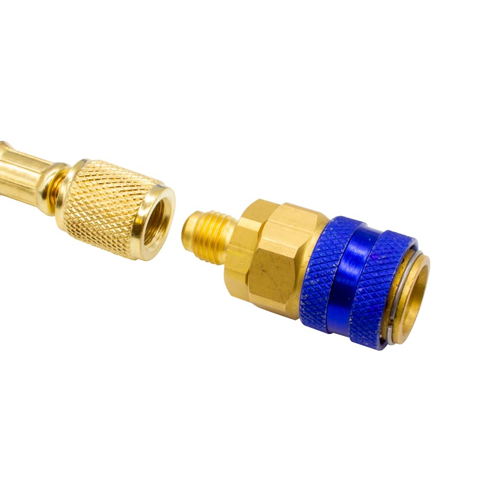 Gas refrigerante organico per aria condizionata auto Ralerfresh RF equivalente a 1000gr sostituto dei gas R134a e R12 (2 bottiglie + Manometro con tubo + 1 connettore)