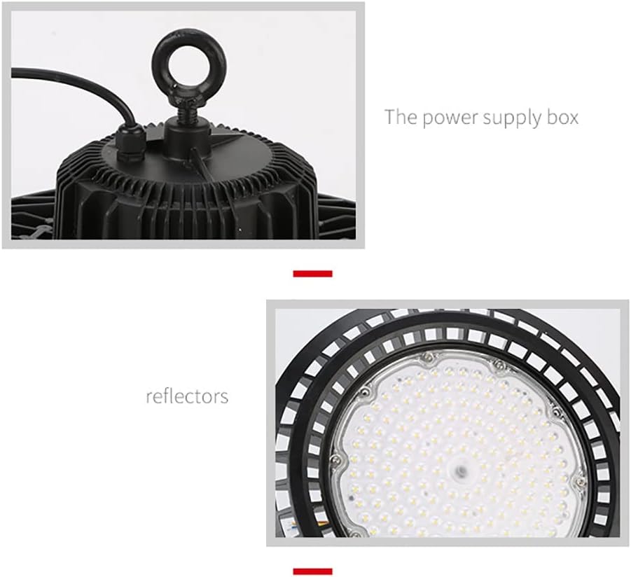 200W LED Industrial Lighting Lamp 16000LM 6000K Daylight Garage Light High Bay Light Aluminum Waterproof Workshop Warehouse Commercial Ceiling Light