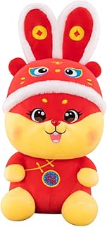 KOMBIUDA Ano Do Coelho Mascote Brinquedos De Mesa Mini Presentes Boneca De Pelúcia Tigre Da Sorte Bichos De Pelúcia Pelúcias Coelho Bichos De Pelúcia Presente De Ano Kawaii