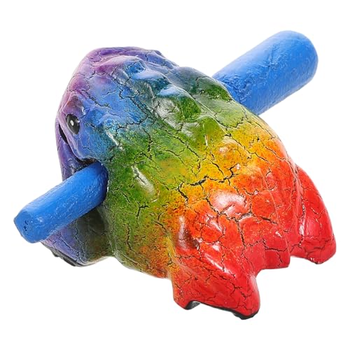 VINTORKY Handgefertigtes Holzmusikinstrument Frosch Klangfrosch...